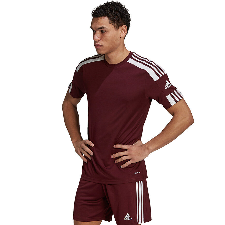 Meeste lühikeste varrukatega pluus Adidas Squadra 21 Jersey GN8091, burgundia värv цена и информация | Jalgpalli varustus ja riided | hansapost.ee