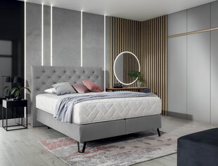 Кровать NORE Cortina, 180x200 см, светло-серый цвет цена и информация | Кровати | hansapost.ee