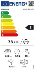 Whirlpool WRBSB 6228 B EU цена и информация | Стиральные машины | hansapost.ee