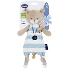 Lutihoidja-mänguasi Chicco Pocket Friend, sinine karu, 0+ elukuud hind ja info | Lutid | hansapost.ee