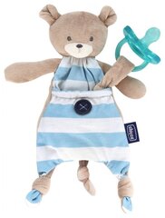 Lutihoidja-mänguasi Chicco Pocket Friend, sinine karu, 0+ elukuud hind ja info | Lutid | hansapost.ee