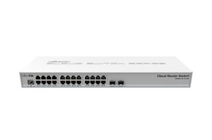 Адаптер MikroTik Cloud Router Switch CRS326-24G-2S+RM Managed L3, Rack mountable, 1 Gbps (RJ-45) ports quantity 24, SFP+ ports quantity 2, RouterOS (Level 5) цена и информация | Адаптеры, USB-разветвители | hansapost.ee