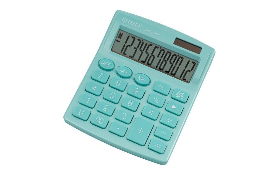 Kalkulaator Citizen SDC812NRGNE, roheline цена и информация | Kirjatarvikud | hansapost.ee