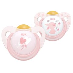 Латексная соска NUK Baby Rose 6-18 мес., 2 шт. цена и информация | Пустышки | hansapost.ee