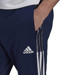Meeste spordipüksid Adidas Tiro 21 GE5425, tumesinine hind ja info | Jalgpalli varustus ja riided | hansapost.ee