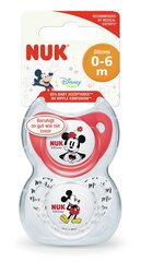 Силиконовая соска NUK Mickey, 0-6 мес, 2 шт. цена и информация | NUK Товары для детей и младенцев | hansapost.ee