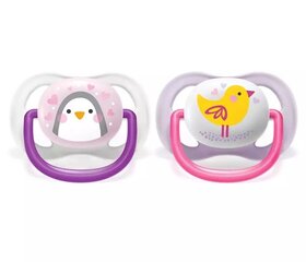 Silikoonist lutt Philips Avent Ultra Air, 0-6 kuud., SCF080/06, 2 tk. price and information | Pacifiers | hansapost.ee