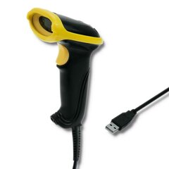 Qoltec 50860 Wired Laser Barcode Scanner 1D | USB цена и информация | Qoltec Мобильные телефоны, Фото и Видео | hansapost.ee