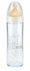 Стеклянная бутылочка с латексной пустышкой NUK First Choice + NEW CLASSIC, 240 мл, 0-6 месяцев цена и информация | Бутылочки и аксессуары | hansapost.ee
