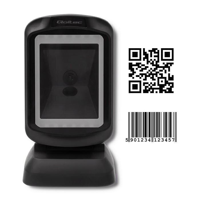 Triipkoodi lugeja Qoltec 50864 Desktop QR & Barcode Scanner | USB цена и информация | Nutiseadmed ja lisatarvikud | hansapost.ee