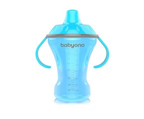 Детская бутылочка BabyOno Natural Nursing, 260 мл, 1457, синий цена и информация | Бутылочки и аксессуары | hansapost.ee