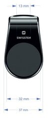 Swissten Easy Mount Universal Car Air Vent Holder For Devices Silver цена и информация | Держатели для телефонов | hansapost.ee