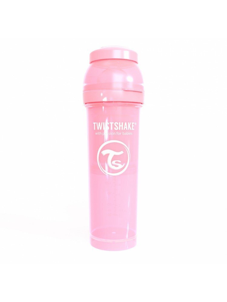 Pudel Twistshake Anti Colic 330 ml, pastel pink hind ja info | Lutipudelid ja tarvikud | hansapost.ee