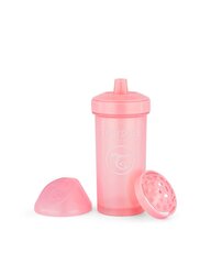 Pudel Twistshake kid Cup, 360 ml, 12 kuud, roosa hind ja info | Lutipudelid ja tarvikud | hansapost.ee