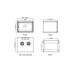 Kapp Techly Eco 19" 6U/320mm, kokkupandud hind ja info | Elutoa kapid | hansapost.ee