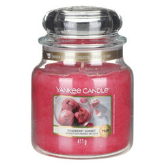 Ароматическая свеча Yankee Candle Roseberry Sorbet 411 г цена и информация | Свечи, подсвечники | hansapost.ee