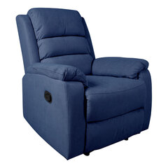 Кресло-реклайнер Home4You Manuel, тёмно-синее цена и информация | Кресла для отдыха | hansapost.ee