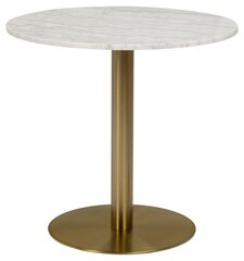 Стол Corby, белый/золотой цвет цена и информация | Кухонные и обеденные столы | hansapost.ee