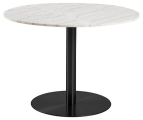 Стол Corby, белый/черный цвет цена и информация | Кухонные и обеденные столы | hansapost.ee