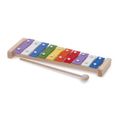 Музыкальный инструмент - Металлофон (10 нот), New Classic Toys 10215 цена и информация | Развивающие игрушки для детей | hansapost.ee