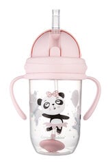 Mittelekkiv pudel koos kõrrega Canpol Babies Exotic Animals, 6 kuud+ 270 ml, pink, 56/606_pin hind ja info | Canpol Babies Beebide toitmiseks | hansapost.ee