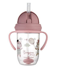 Mittenakkuv pudel kõrrega Canpol Babies BONJOUR PARIS, 6 kuud+, 270ml, toim., 56/607_red price and information | Baby bottles and accessories | hansapost.ee