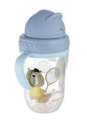 Mittelekkiv pudel kõrrega Canpol Babies BONJOUR PARIS, 6 kuud+, 270 ml, sinine, 56/607_blu hind ja info | Canpol Babies Beebide toitmiseks | hansapost.ee