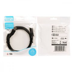 TB AKTBXKU1PABW18B, USB A/USB B, 1.8m цена и информация | Кабели и провода | hansapost.ee