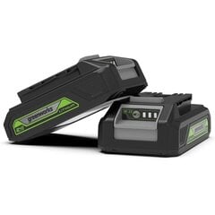 2Аккумулятор 4V Akumulator 2Ah GREENWORKS G24B2 - 2926707 цена и информация | Аккумуляторы | hansapost.ee