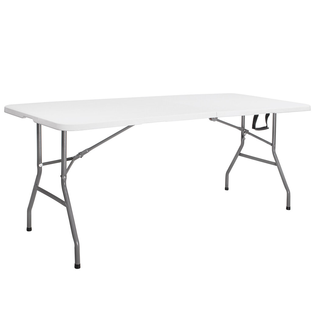 Kokkupandav laud Springos, 180x75 cm, valge цена и информация | Aialauad | hansapost.ee