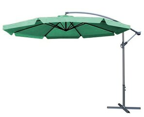 Большой садовый зонт, зеленый цена и информация | Зонты, маркизы, стойки | hansapost.ee