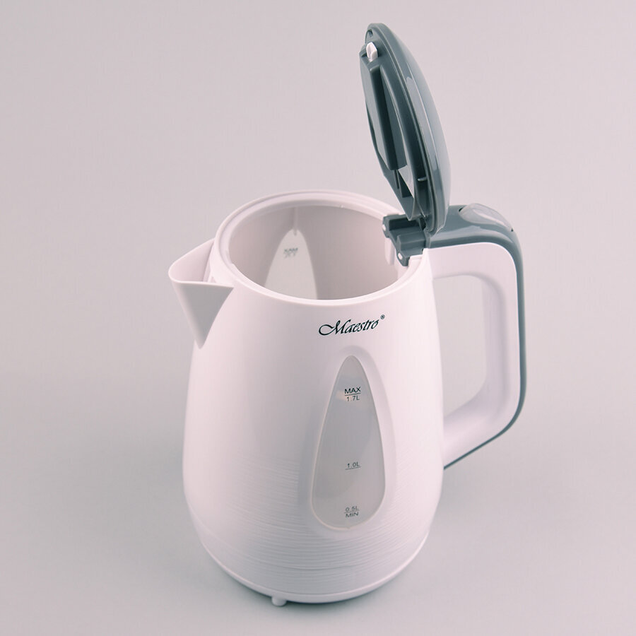 Veekeetja Feel-Maestro MR031 grey electric kettle 1.7 L Grey, White 2200 W цена и информация | Veekeetjad | hansapost.ee