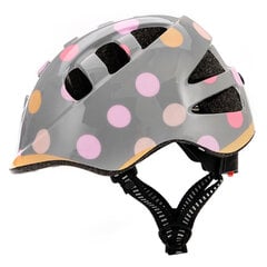 Детский велосипедный шлем Meteor MA-2 Dots, серый цена и информация | Шлемы | hansapost.ee