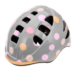 Детский велосипедный шлем Meteor MA-2 Dots, серый цена и информация | Шлемы | hansapost.ee