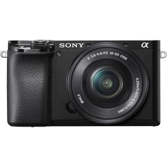 Sony A6100 16-50mm OSS (ILCE-6100L), Must цена и информация | Фотоаппараты | hansapost.ee