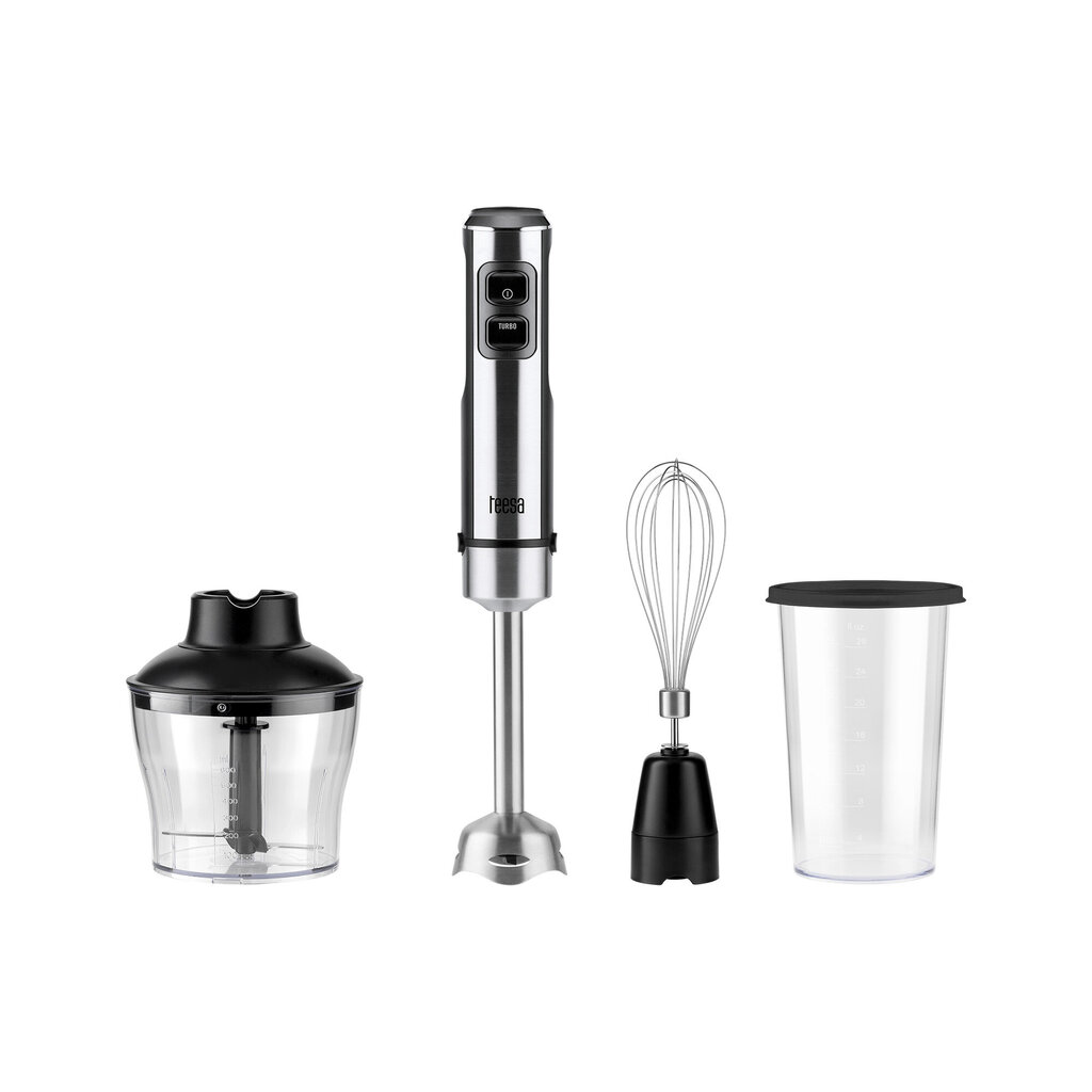 Teesa TSA3507 blender 0.6 L 1200 W Black, Silver hind ja info | Hakkijad, saumikserid | hansapost.ee