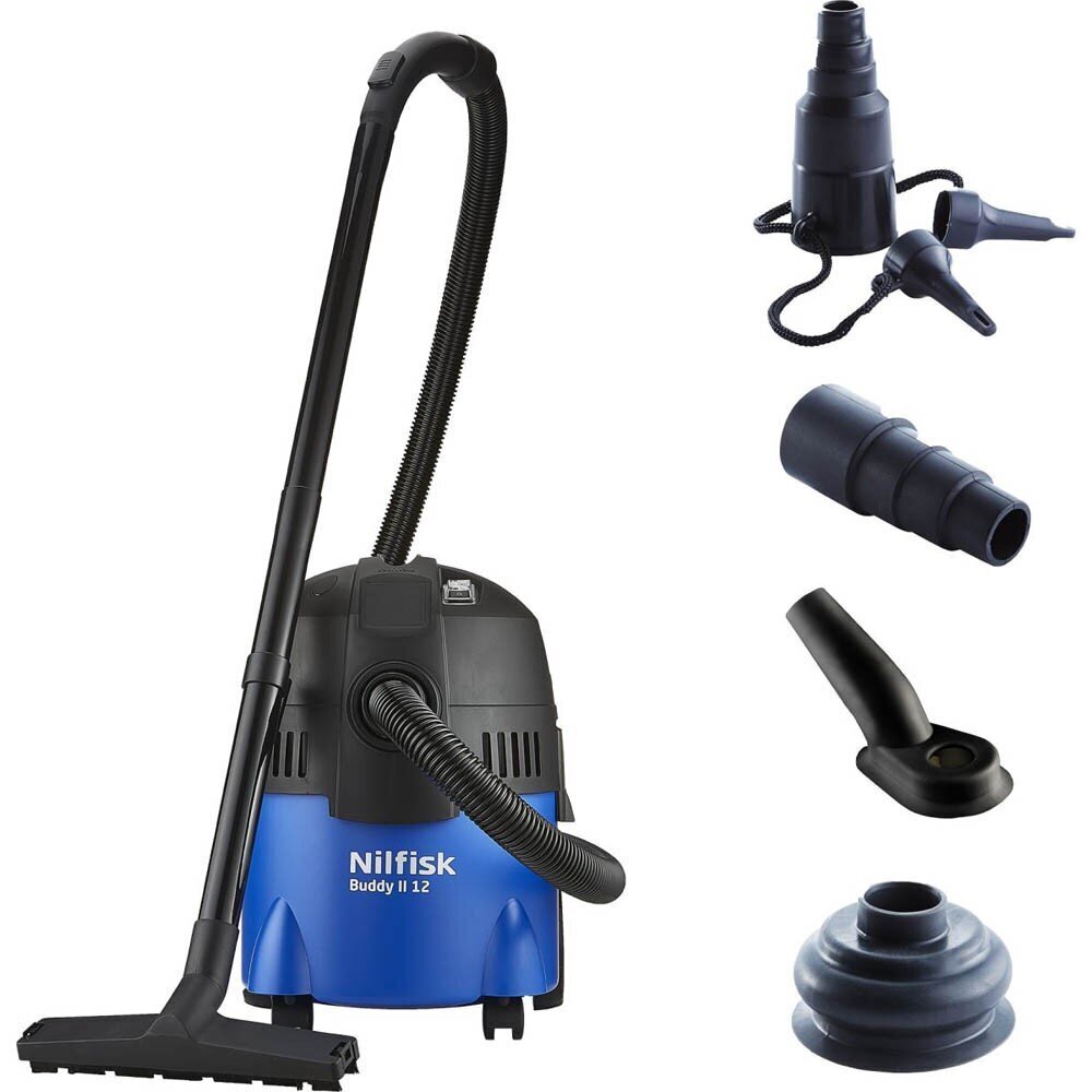 Wet & Dry Vacuum Cleaner Nilfisk Buddy II 12 Home Edition Black, Blue 12 l 1200 W цена и информация | Tolmuimejad | hansapost.ee