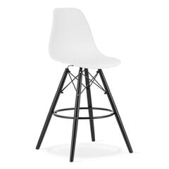 Барный стул Lamal, белый/черный цвет цена и информация | Стулья для кухни и столовой | hansapost.ee
