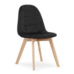 4-tooli komplekt Bora, must hind ja info | Köögitoolid, söögitoolid | hansapost.ee