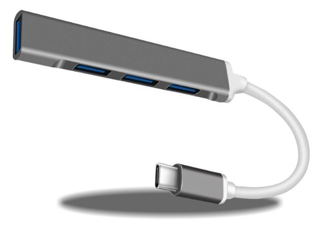 Mocco Type-C Hub 4x USB 3.0 цена и информация | USB adapterid ja jagajad | hansapost.ee