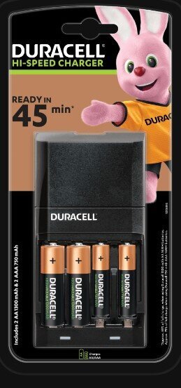 Laadija Duracell CEF27 (per 15 min) +2AA +2AAA цена и информация | Akupatareide laadijad | hansapost.ee