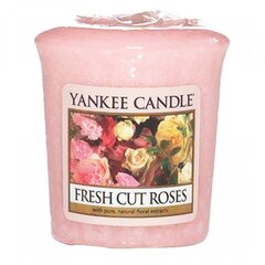 Yankee Candle Fresh Cut Roses - Aromatic votive candle 49.0g цена и информация | Подсвечники, свечи | hansapost.ee