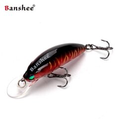 Воблер Banshee Crankbait 45мм 4.7г GO-CM001, черный/красный цена и информация | Воблеры, приманки, блесны | hansapost.ee