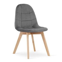 Комплект из 4-х стульев Bora, темно-серый цена и информация | Стулья для кухни и столовой | hansapost.ee