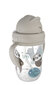 Mittelekkiv pudel kõrrega Canpol Babies Exotic Loomad, 6 kuud+, 270 ml, hall, 56/606_hall цена и информация | Lutipudelid ja tarvikud | hansapost.ee