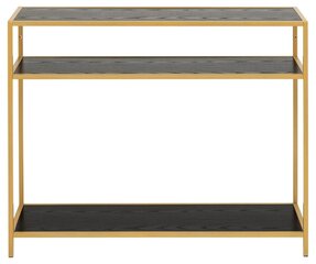 Консоль Seaford, черный/золотой цвет цена и информация | Столы-консоли | hansapost.ee