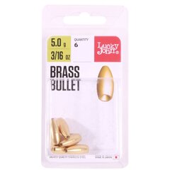Грузик Lucky John Brass Bullet, 5 г цена и информация | Веса | hansapost.ee