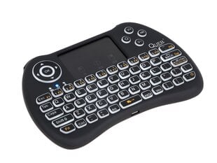 Беспроводная клавиатура Quer Mini Q5 PC / PS4 / XBOX / Smart TV / Android + Тачпад / черная (с подсветкой) цена и информация | Клавиатура с игровой мышью 3GO COMBODRILEW2 USB ES | hansapost.ee