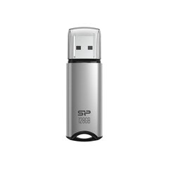 Pendrive Silicon Power Marvel M02 128GB USB 3.2 kolor srebrny ALU (SP128GBUF3M02V1S) hind ja info | Mälupulgad | hansapost.ee