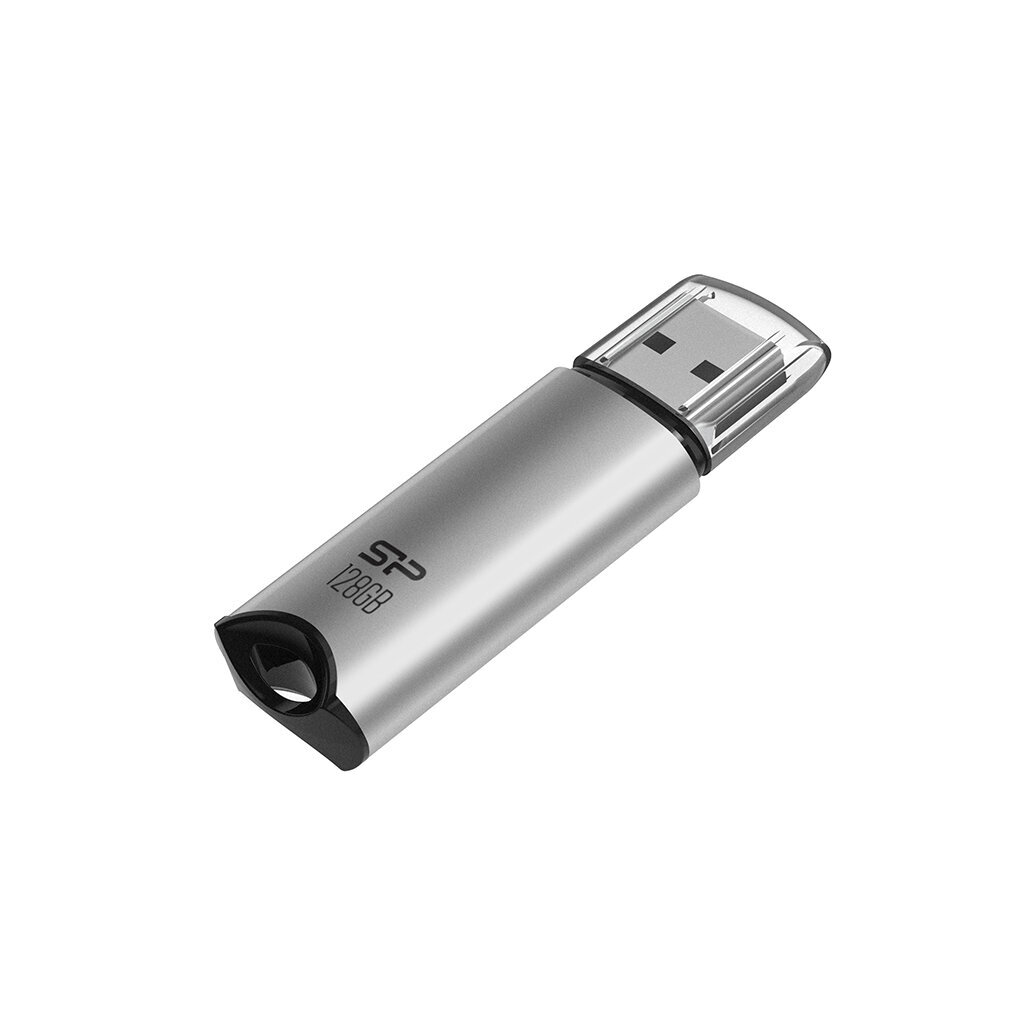 Pendrive Silicon Power Marvel M02 128GB USB 3.2 kolor srebrny ALU (SP128GBUF3M02V1S) цена и информация | Mälupulgad | hansapost.ee